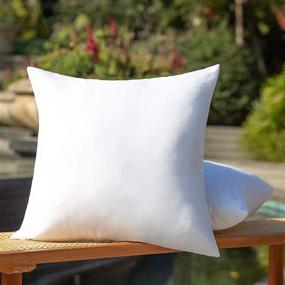 img 2 attached to MIULEE Outdoor Waterproof Hypoallergenic Furniture Bedding in Decorative Pillows, Inserts & Covers