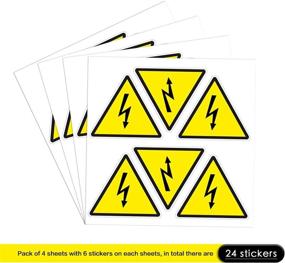 img 3 attached to DealzEpic Triangle Electrical Warning Adhesive