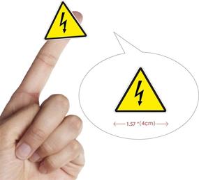 img 1 attached to DealzEpic Triangle Electrical Warning Adhesive