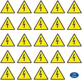 img 4 attached to DealzEpic Triangle Electrical Warning Adhesive