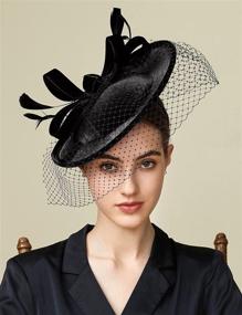 img 1 attached to 👒 BABEYOND Fascinator Kentucky Headband Pillbox - Women's & Special Occasion Accessories