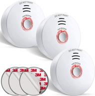 🔥 siterlink 10-year battery powered smoke detector with led indicator – home fire alarm, test & silence button logo