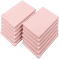 🖌️ sghuo pink rubber carving blocks linoleum block stamp making kit - 12 pcs 4x6inch for printmaking, soft crafts & easy carving logo