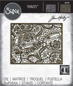 img 3 attached to 🌸 Sizzix Thinlits Die - Intricate Lace by Tim Holtz: Stunning Multi-Colored One-Size Design