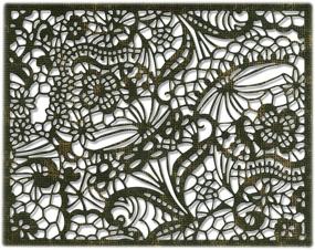 img 4 attached to 🌸 Sizzix Thinlits Die - Intricate Lace by Tim Holtz: Stunning Multi-Colored One-Size Design