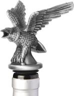 pour amore stainless steel eagle wine aerator pourer - deluxe decanter spout for robust red and white wine - bottle pourer/stopper & air diffuser by chris's stuff logo