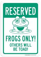 reserved parking frogs others sign logo