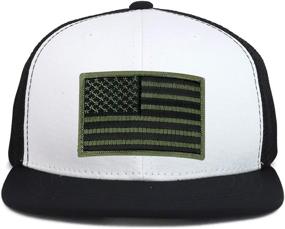 img 2 attached to 🧢 Youth American Snapback Trucker Boys' Accessories and Caps by Armycrew