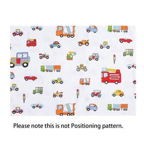 img 2 attached to 🚧 Soft & Stylish Kids Toddler Pillowcases 100% Cotton - Set of 2 - Fits Kid Toddler Bedding Pillow 14x19, 13x18 Small Pillow (Construction Vehicle Cars)