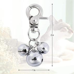 img 1 attached to 🔔 EXPAWLORER Triple Bell Pendant Charm Dog Accessory for Cat Collar Necklace Tags