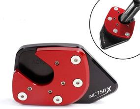 img 1 attached to Worldmotop Motorcycle Kickstand Pad Side Stand Plate Pad For HONDA NC750X NC 750X NC750 X 2017 2018 2019 Enlarger Extension Plate Foot Pad (NC750X Motorcycle & Powersports for Parts