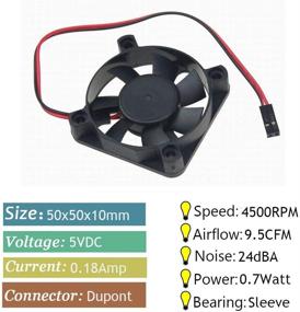 img 3 attached to GDSTIME 50X10Mm Small Brushless Cooling