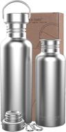 🏻 triple tree 34 oz stainless steel water bottle - ideal for cyclists, runners, hikers, beach goers, picnics, camping - bpa free logo