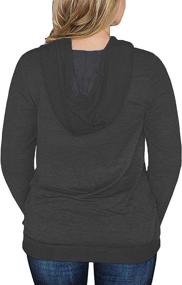 img 3 attached to 👚 Stylish and Comfortable Plus-Size Hoodies with Pockets for Women by VISLILY