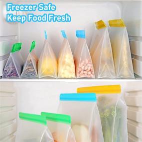 img 2 attached to Reusable Storage Stand Up Freezer Sandwich