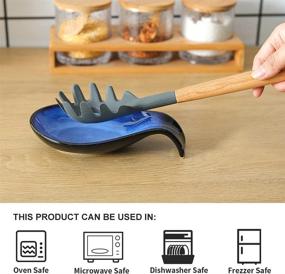 img 1 attached to 🥄 Ceramic Spoon Rest Countertop by Nihow