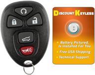 🔑 affordable keyless replacement key fob: compatible with 15913415, 25839476 logo