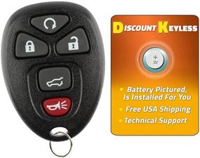 img 2 attached to 🔑 Affordable Keyless Replacement Key Fob: Compatible with 15913415, 25839476