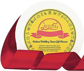 img 3 attached to 🎁 LEEQE Double Face Satin Ribbon 1.5" X 50 Yards Polyester Red Ribbon for Gift Wrapping - Ideal for Weddings, Parties, Hair Bows, Invitations, Decorations, and More