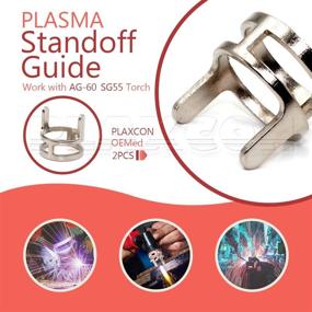 img 3 attached to 🔧 PLAXCON AG60 SG55 Plasma Standoff Guide Two Point StandOff compatible with CUT50 CUT50D Cut50DP Cut60 LGK60 Plasma Cutter AG60 / SG55 Plasma Cutting Torch Accessories PK-2