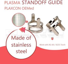 img 2 attached to 🔧 PLAXCON AG60 SG55 Plasma Standoff Guide Two Point StandOff compatible with CUT50 CUT50D Cut50DP Cut60 LGK60 Plasma Cutter AG60 / SG55 Plasma Cutting Torch Accessories PK-2