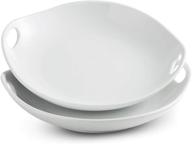 🍽️ elegant porcelain serving platter with handles - 11.93 inch логотип