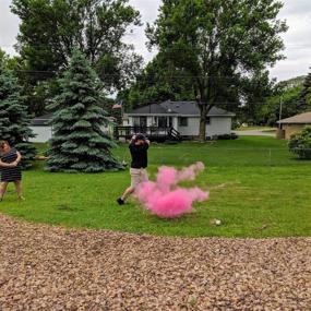 img 1 attached to Gender Reveal Golf Balls: One Pink, One Blue + Wooden Tee Included - the Perfect Gift for Expecting Parents