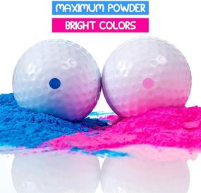 img 2 attached to Gender Reveal Golf Balls: One Pink, One Blue + Wooden Tee Included - the Perfect Gift for Expecting Parents