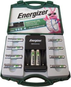 img 4 attached to Заряжайте свои устройства с помощью Energizer Recharge: комбо-набор из 6 аккумуляторов АА и 4 аккумуляторов АА + зарядное устройство