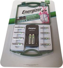 img 2 attached to Заряжайте свои устройства с помощью Energizer Recharge: комбо-набор из 6 аккумуляторов АА и 4 аккумуляторов АА + зарядное устройство