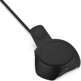 img 2 attached to Improved Heyven 3-in-1 Wireless Charger: 18W2qiS, Replacement Watch Charger for Galaxy Watch 4/3, Galaxy Watch Active 1/2; Type C Fast Charging for All Phones; Wireless Charging for All QI-Enabled Phones; Sleek Black Design