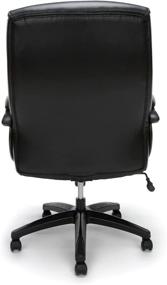 img 1 attached to 🪑 OFM ESS Collection Big and Tall Bonded Leather Executive Chair, Black: Optimal Comfort and Style for Plus-Size Professionals