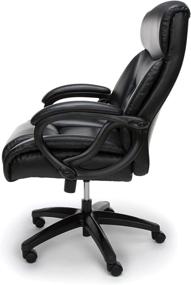 img 2 attached to 🪑 OFM ESS Collection Big and Tall Bonded Leather Executive Chair, Black: Optimal Comfort and Style for Plus-Size Professionals