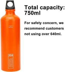 img 3 attached to 🌿 Lixada Fuel Bottle - Petrol Alcohol Liquid Gas Oil Container for Outdoor Camping, No-Leak Safety Gas Can, Extra Emergency Backup Fuel Tank - Available in 500ML/ 530 ML/ 750ML/ 1000ML/ 1500ML