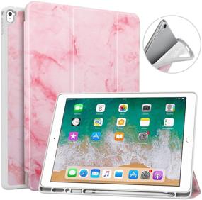 img 4 attached to MoKo Case Fit IPad Pro 12 Tablet Accessories and Bags, Cases & Sleeves