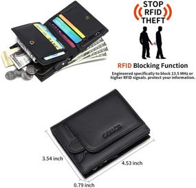 img 3 attached to 👛 GOIACII Genuine Leather Wallet: Advanced RFID Blocking for Men's Accessories