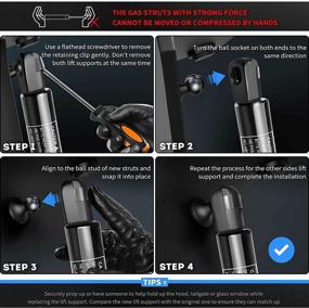 img 2 attached to 🚘 A-Premium Hood Bonnet Lift Supports Shock Struts for Audi A4 A4 Quattro A5 Quattro S4 S5 2009-2015 - Reliable Replacement Part at Affordable Price!