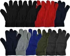 img 4 attached to 🧤 Stretchy Wholesale Assorted Winter Gloves: Embrace Winter Comfort with Style