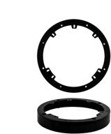 metra electronics - universal 1 inch spacer rings - 6 to 6.75 inch (82-4301) metra speaker adaptors - enhance sound quality with perfect fit - black logo