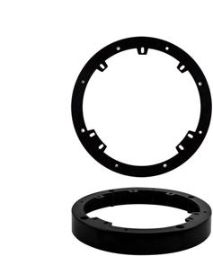 img 1 attached to Metra Electronics - Universal 1 Inch Spacer Rings - 6 to 6.75 inch (82-4301) Metra Speaker Adaptors - Enhance Sound Quality with Perfect Fit - Black