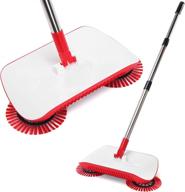 🧹 3-in-1 spinning cordless push-power broom - 360 degree rotating cleaning sweeper tool, lightweight, non-electric, safe, easy to use - scrub, sweep, and dustbin all in one! logo