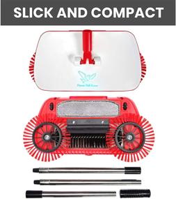 img 3 attached to 🧹 3-in-1 Spinning Cordless Push-Power Broom - 360 Degree Rotating Cleaning Sweeper Tool, Lightweight, Non-Electric, Safe, Easy to Use - Scrub, Sweep, and Dustbin All in One!