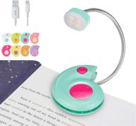 📘 luxsway rechargeable book light for reading, adjustable brightness, portable clip-on reading lamp for books, eye-friendly book light for kids, flexible neck bookmark light for bookworms - blue логотип