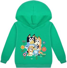 img 2 attached to Toddler Hoodie Cartoon Sweatshirt B3 Kids 120 Boys' Clothing