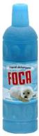 foca liquid laundry detergent: powerful cleaning in 33.8 oz bottle logo