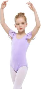 img 2 attached to 🩰 Stelle Girl's Cotton Ruffle Short Sleeve Leotard: Perfect for Dance, Gymnastics, and Ballet (Toddler/Little Girl/Big Girl)