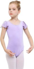 img 3 attached to 🩰 Stelle Girl's Cotton Ruffle Short Sleeve Leotard: Perfect for Dance, Gymnastics, and Ballet (Toddler/Little Girl/Big Girl)