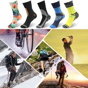 img 2 attached to 🧦 SGS Certified RANDY SUN Unisex Novelty Sport Skiing Trekking Hiking Socks - 100% Waterproof and Breathable, 1 Pair