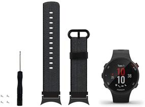 img 3 attached to 🎽 C2D JOY Nylon Weave Band for Garmin Forerunner 45/45S - Premium Replacement Band with Watch Adapters