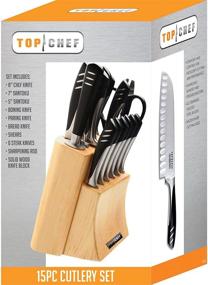 img 1 attached to Top Chef by Master Cutlery 🔪 15-Piece Knife Set: A Culinary Master's Essential Tool